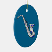 Saxofone Keramisch Ornament (Rechts)