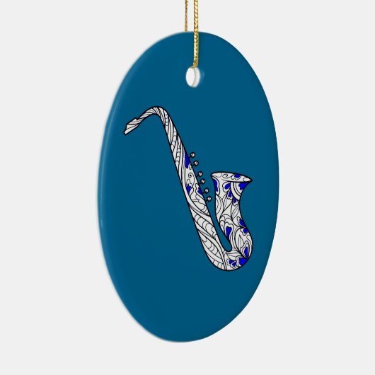 Saxofone Keramisch Ornament (Rechts)