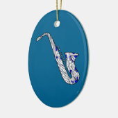 Saxofone Keramisch Ornament (Links)