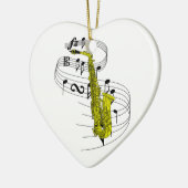 Saxofone Keramisch Ornament (Links)