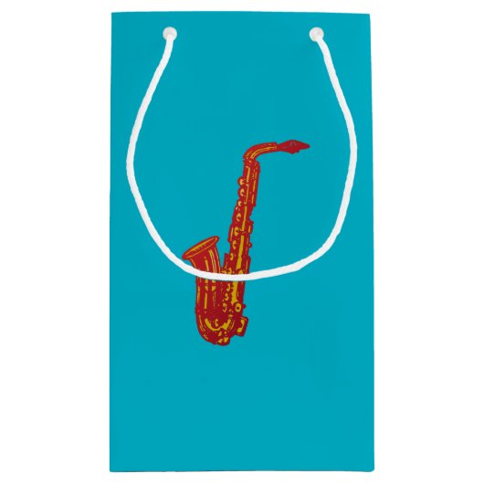 Saxofone Klein Cadeauzakje (Achterkant)