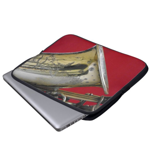 Saxofone Laptop Sleeve (Voorkant onderkant)