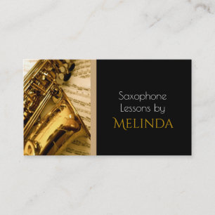 Saxofone Lessons, Muziek, Instrument Visitekaartje