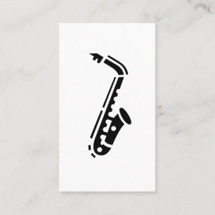 Saxofone Logo Visitekaartjes