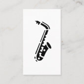 Saxofone Logo Visitekaartjes (Voorkant)