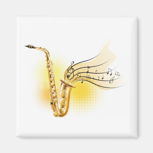 Saxofone Magneet (Voorkant)