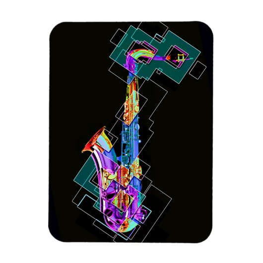 Saxofone Magneet (Verticaal)