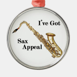 Saxofone Metalen Ornament