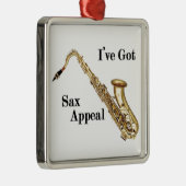 Saxofone Metalen Ornament (Rechts)