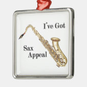 Saxofone Metalen Ornament (Links)