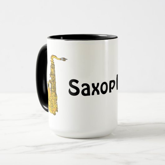 Saxofone Mok (Voorkant links)