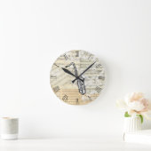  saxofone muziekklok ronde klok (Huis)