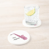 Saxofone-onderzetters Zandsteen Onderzetter (Zijkant)