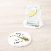 Saxofone-onderzetters Zandsteen Onderzetter (Zijkant)