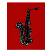Saxofone Perfect Poster (Voorkant)
