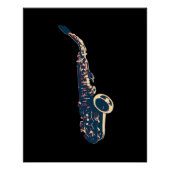 Saxofone Perfect Poster (Voorkant)