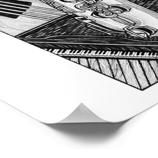 Saxofone Poster (Hoek)