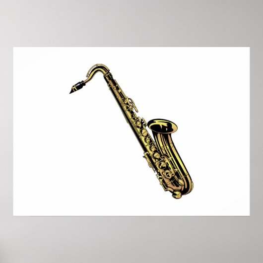 Saxofone Poster (Voorkant)