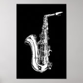 Saxofone Poster (Voorkant)
