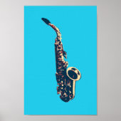 Saxofone Poster (Voorkant)