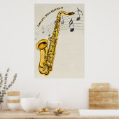 Saxofone Poster (Keuken)