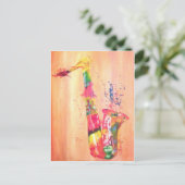 Saxofone-producten Briefkaart (Staand voorkant)