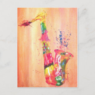 Saxofone-producten Briefkaart