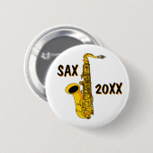 Saxofone Ronde Button 5,7 Cm (Voorkant /achterkant)