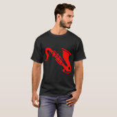 Saxofone - rood t-shirt (Voorkant volledig)