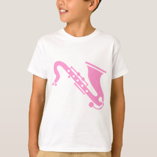 Saxofone - Roze T-shirt