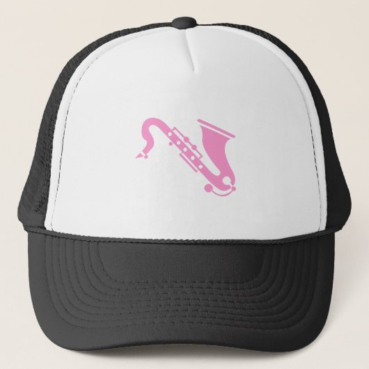 Saxofone - Roze Trucker Pet (Voorkant)