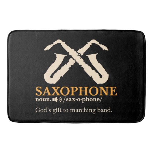 Saxofone - Saxophone Definition Badmat (Voorkant)