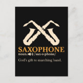 Saxofone - Saxophone Definition Briefkaart (Voorkant)