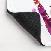 Saxofone schattige muziek en vlinders muismat (Hoek)