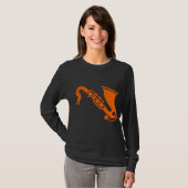 Saxofone - Sinaasappel T-shirt (Voorkant volledig)