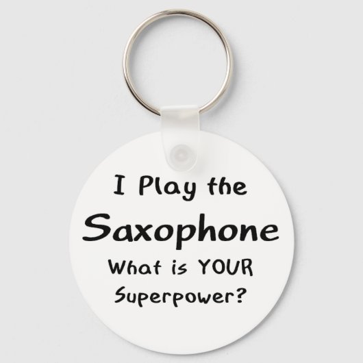 saxofone-speler sleutelhanger (Voorkant)