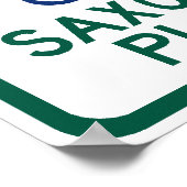 Saxofone-spelers parkeren poster (Hoek)