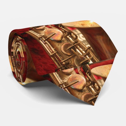 Saxofone Stropdas (Opgerold)