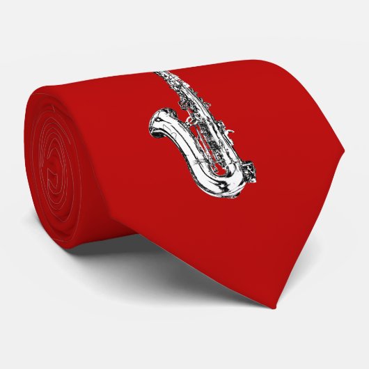 Saxofone Stropdas (Opgerold)