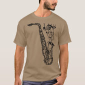 Saxofone T-shirt (Voorkant)