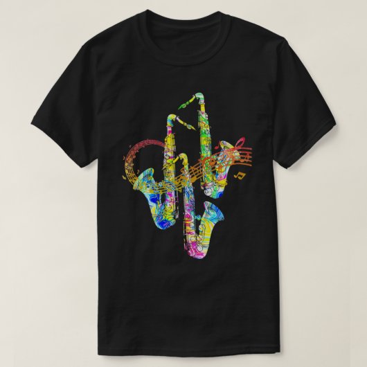 Saxofone T-shirt (Design voorkant)