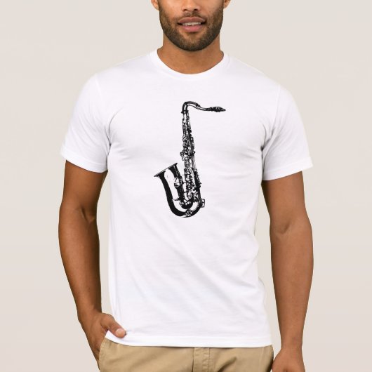 Saxofone T-shirt (Voorkant)
