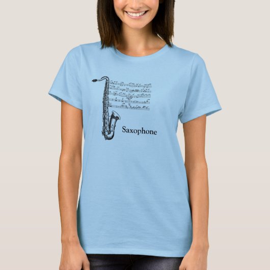 Saxofone T-shirt (Voorkant)