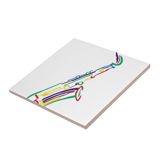 Saxofone Tegeltje (Zijkant)