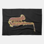 Saxofone Theedoek (Horizontaal)