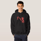 Saxofone - Tropisch Roze Hoodie (Voorkant volledig)