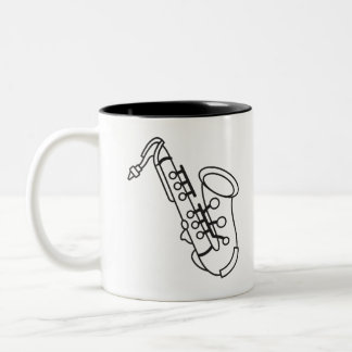 Saxofone Tweekleurige Koffiemok