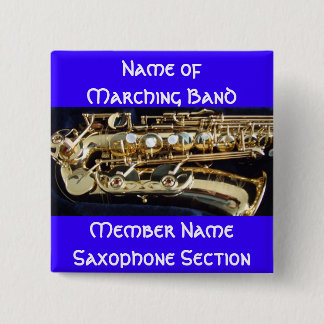 Saxofone Vierkante Button 5,1 Cm