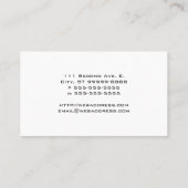 Saxofone Visitekaartje (Achterkant)