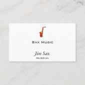 Saxofone Visitekaartje (Voorkant)